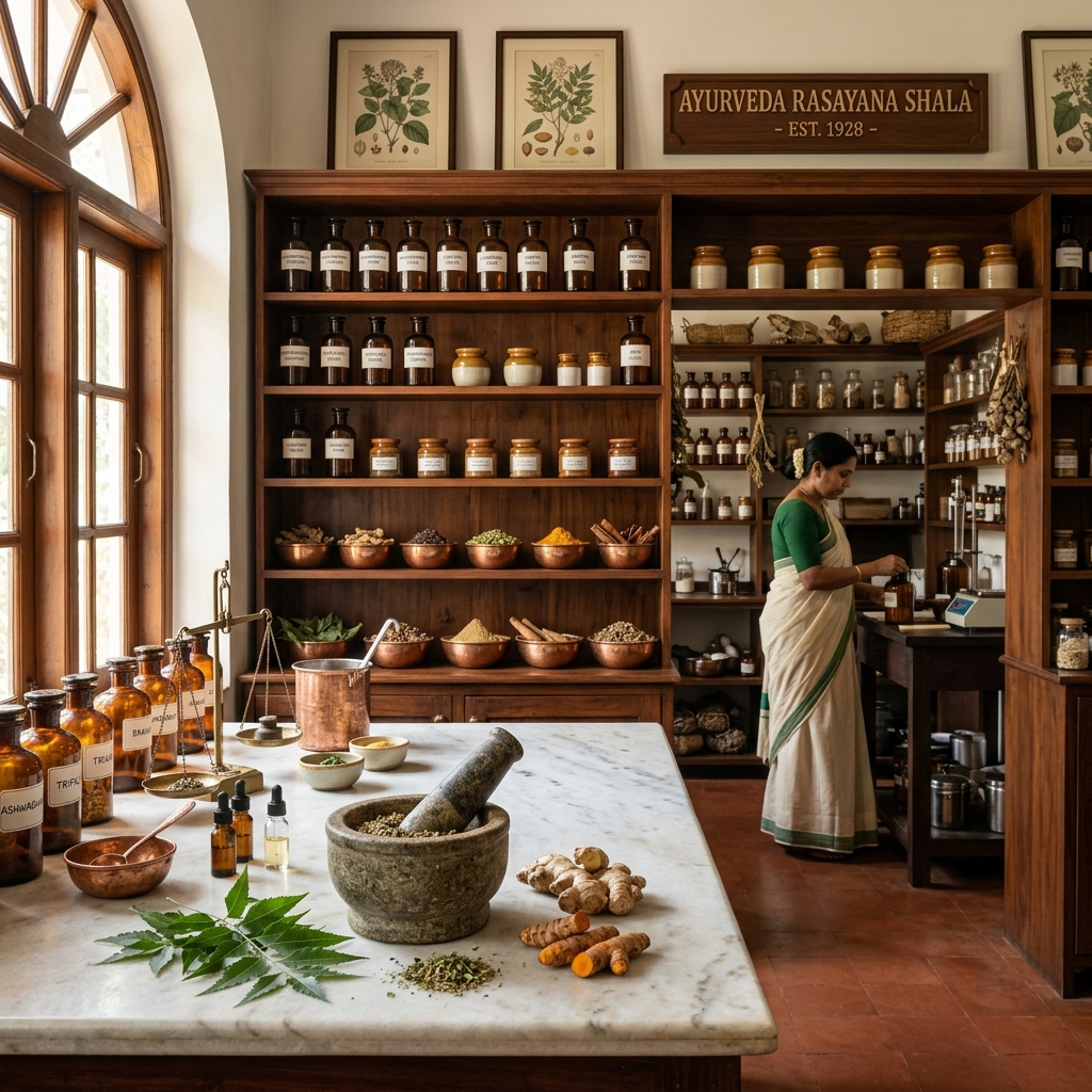 In-House Herbal Pharmacy & Kwath Prep